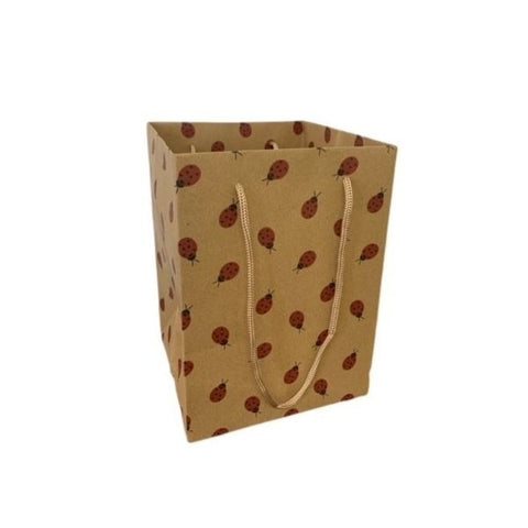 Ladybird Olympic Kraft Paper Bags-Box 120 pcs 18cm x 18cm - 40p each