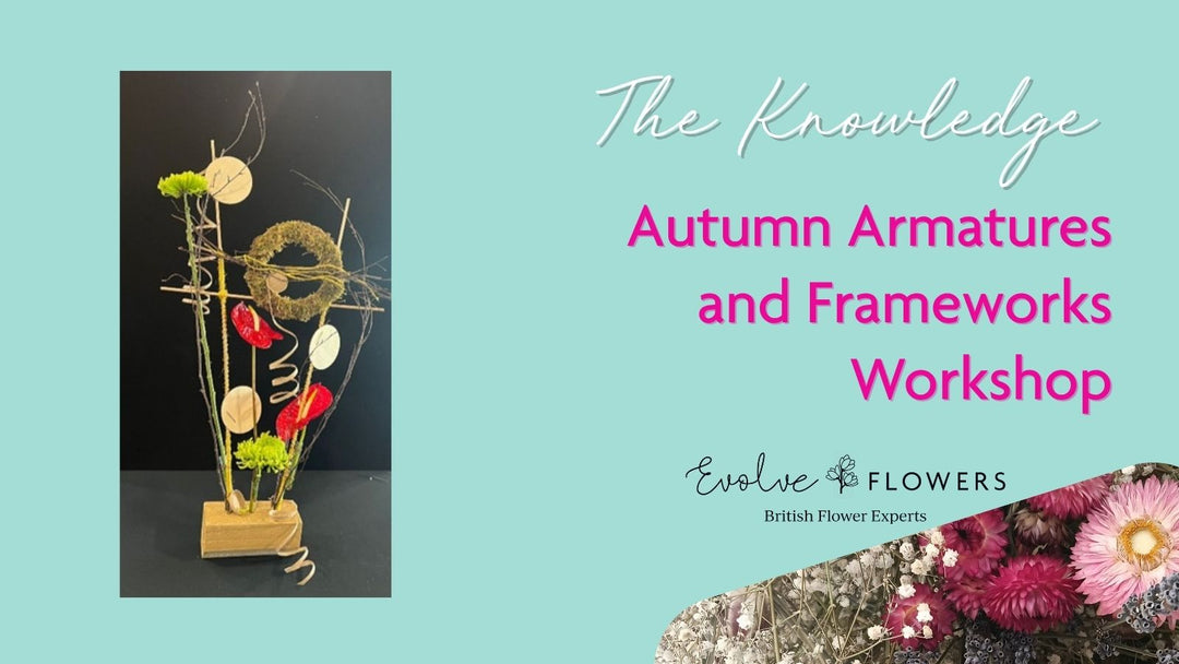 Blog header for autumn armatures and frameworks workshop September 2026 showing image of an armature arrangement.