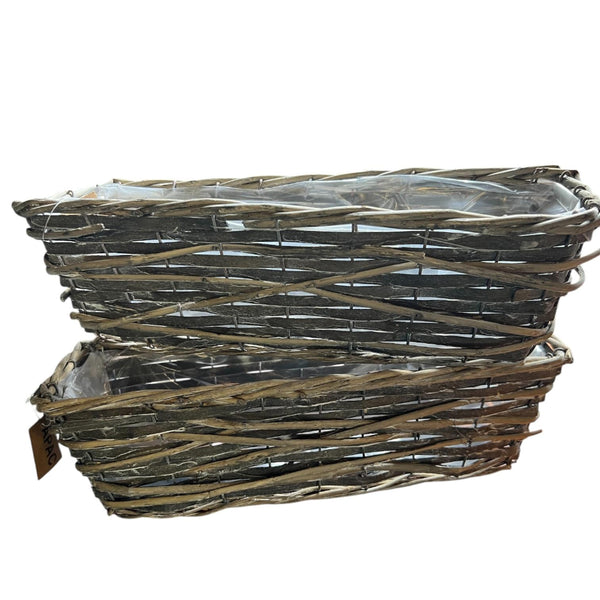 wicker planter trough uk wholesale 