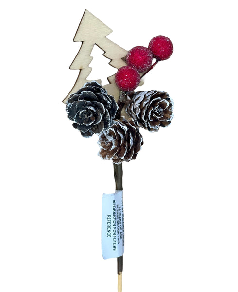 XMAS - Picks x 100 - berries, Larch cones and tree (including postage)