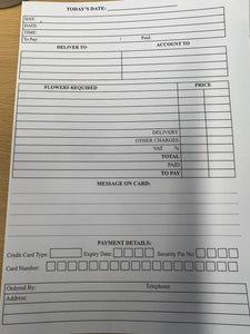 Order Pads - (200 sheets)