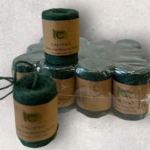 Jute Mossing Twine Green - Pack of 12 spools