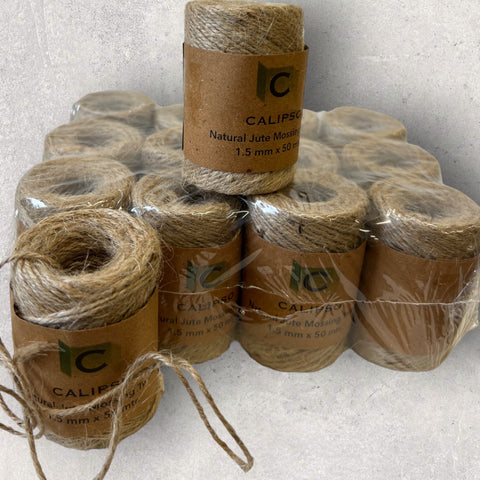 Jute Mossing Twine Natural - Pack of 12 spools