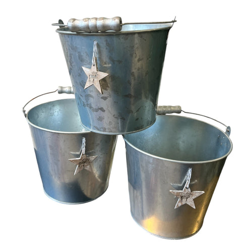 bucket zinc decorative features