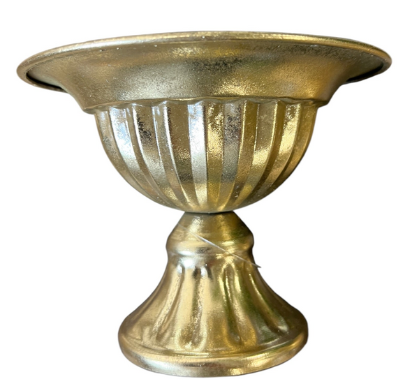 florist gold footed bowl