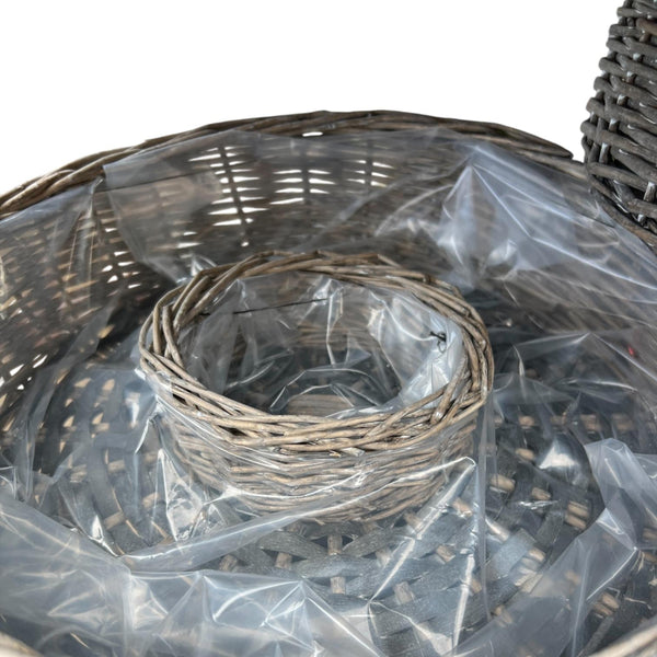 plastic lined wicker trough online