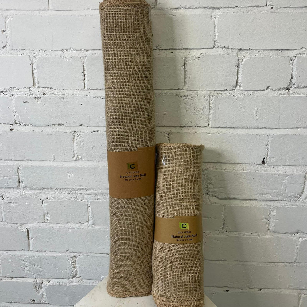 Jute Hessian - Natural - 60cm wide x 9m long JUT015