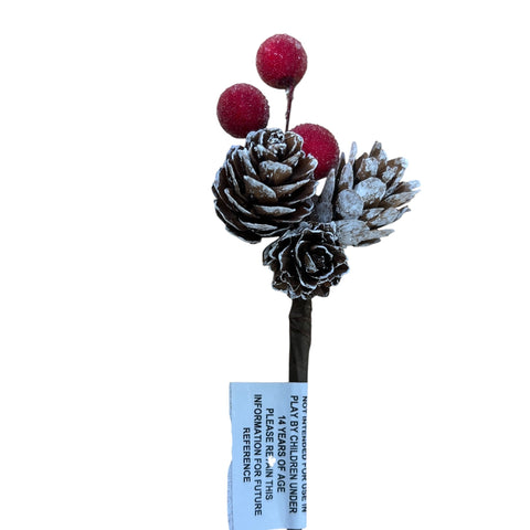 XMAS - Picks x 100 - berries and larch cones  (including postage)