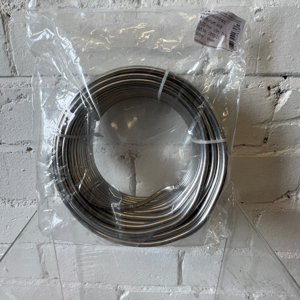 Wire - Aluminium 5mm x 1kg spool silver