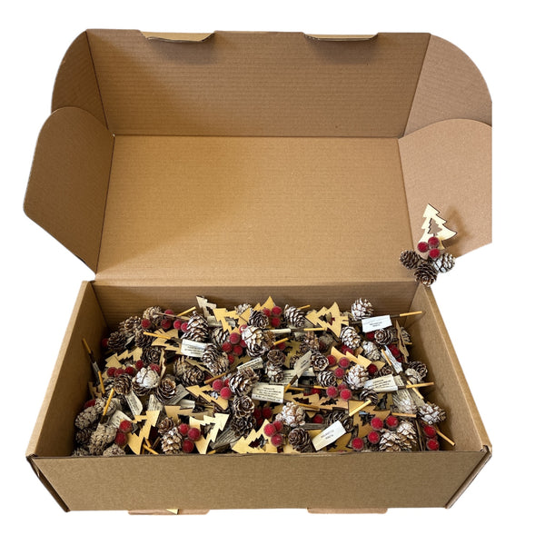 XMAS - Picks x 100 - berries, Larch cones and tree (including postage)