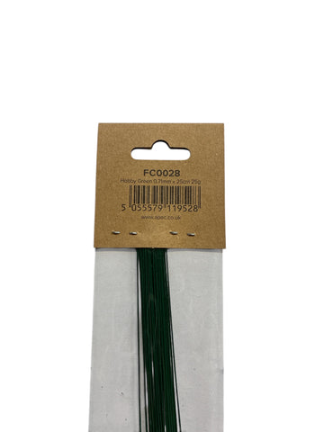 0.71mm fine florist wire – 25cm length, pack of 10 lightweight wires for delicate floral wiring and professional flower arranging.