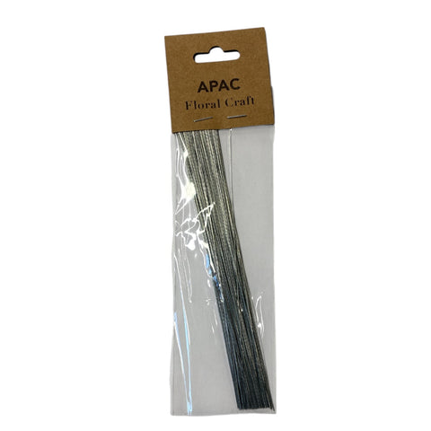 0.32mm fine florist wire – 18cm length, pack of 10 ultra-light wires for delicate floral wiring and detailed flower arranging.