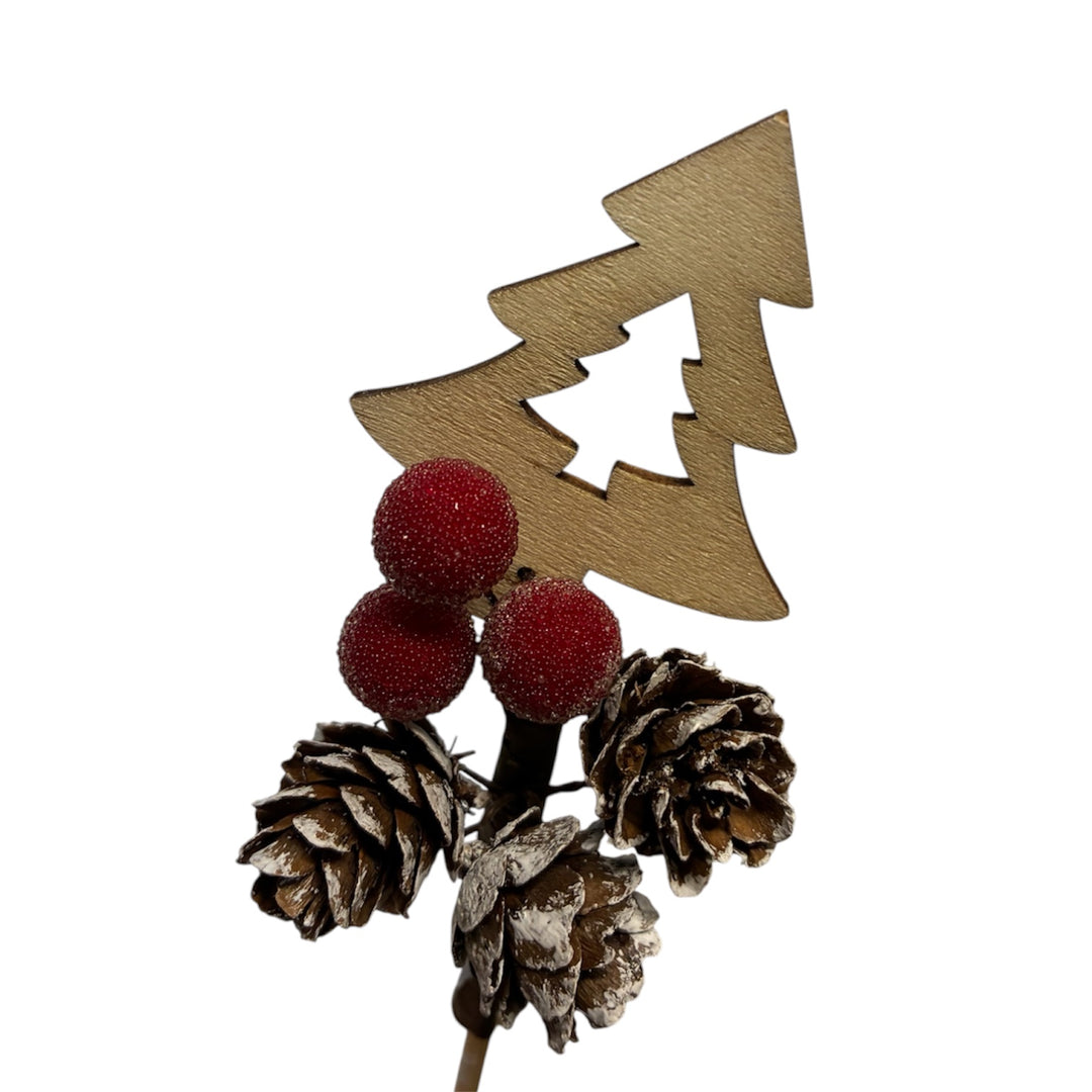 XMAS - Picks x 100 - berries, Larch cones and tree INCL DELIVERY