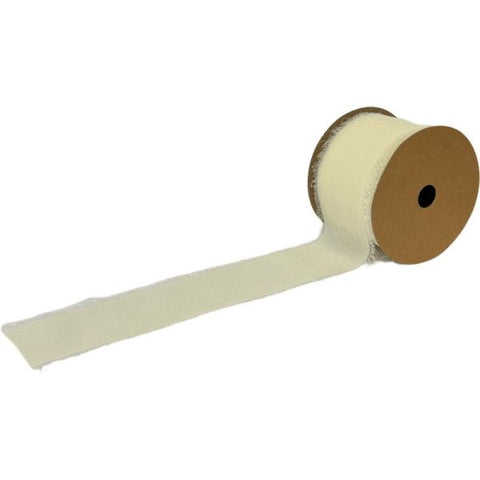 Ribbon - Chiffon Ivory 40mm - 5yds