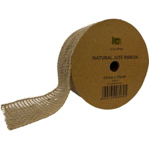 Spool of Ribbon - Natural Jute 63mm x 10yards