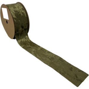 olive green Christmas ribbon florist