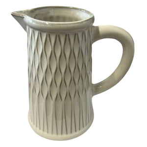 Stoneware Jug - 9*12*18cm - Ivory
