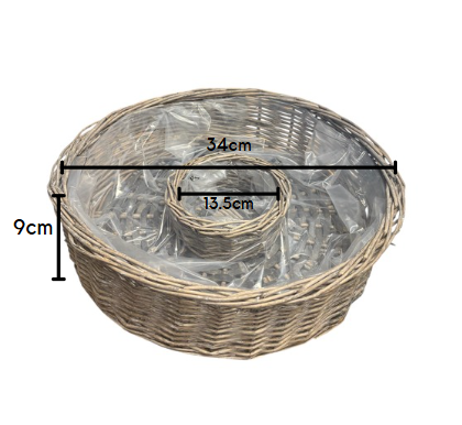 wicker basket dimensions nested