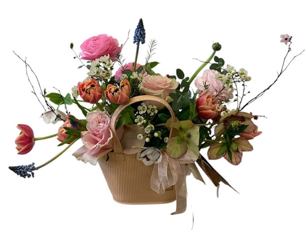 Zinc Handbag - Peach 21*13.5*13*23cm