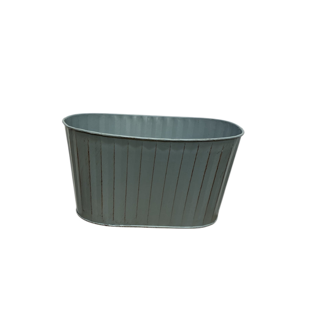 Zinc Trough – Rustic Grey Planter