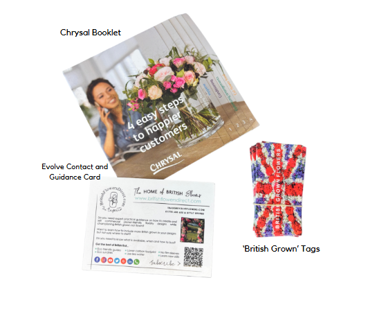 uk grown florist information leaflets evolve flowers chrysal