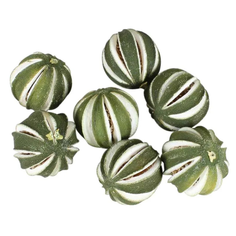 green orange dried wreath christmas