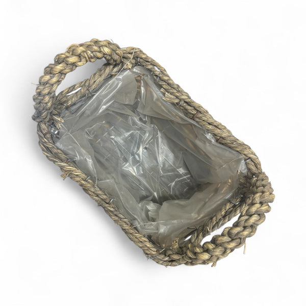 plastic lined wicker planter UK