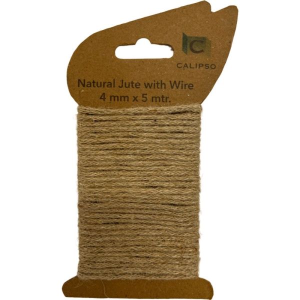 WIRE- Natural Jute covered wire