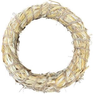 natural straw wreath ring for eco-friendly Christmas crafts and seasonal wreath making in the UK.