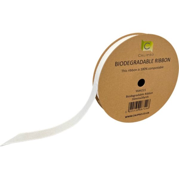 white ribbon sustainable florist