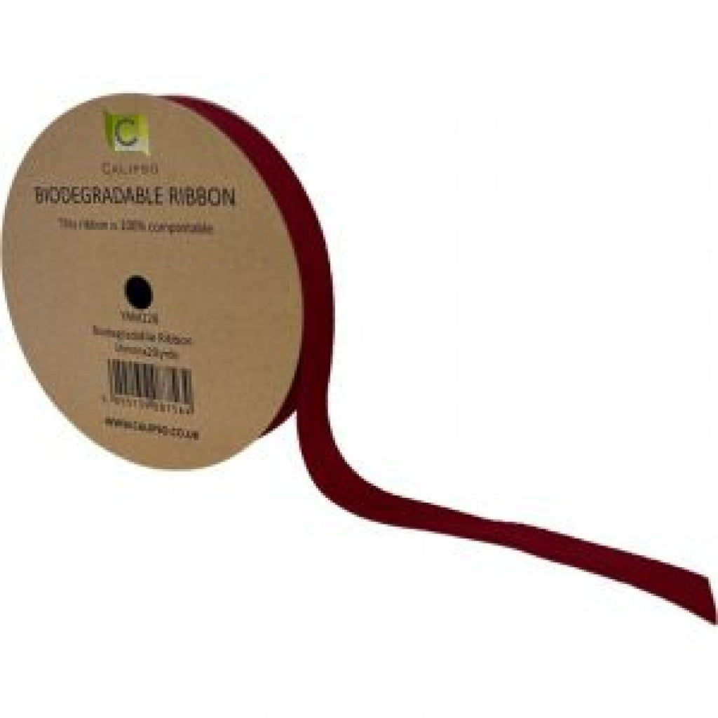 Eco Biodegradable Ribbon | 20 Yards  (Various Widths &amp; Colours Available)