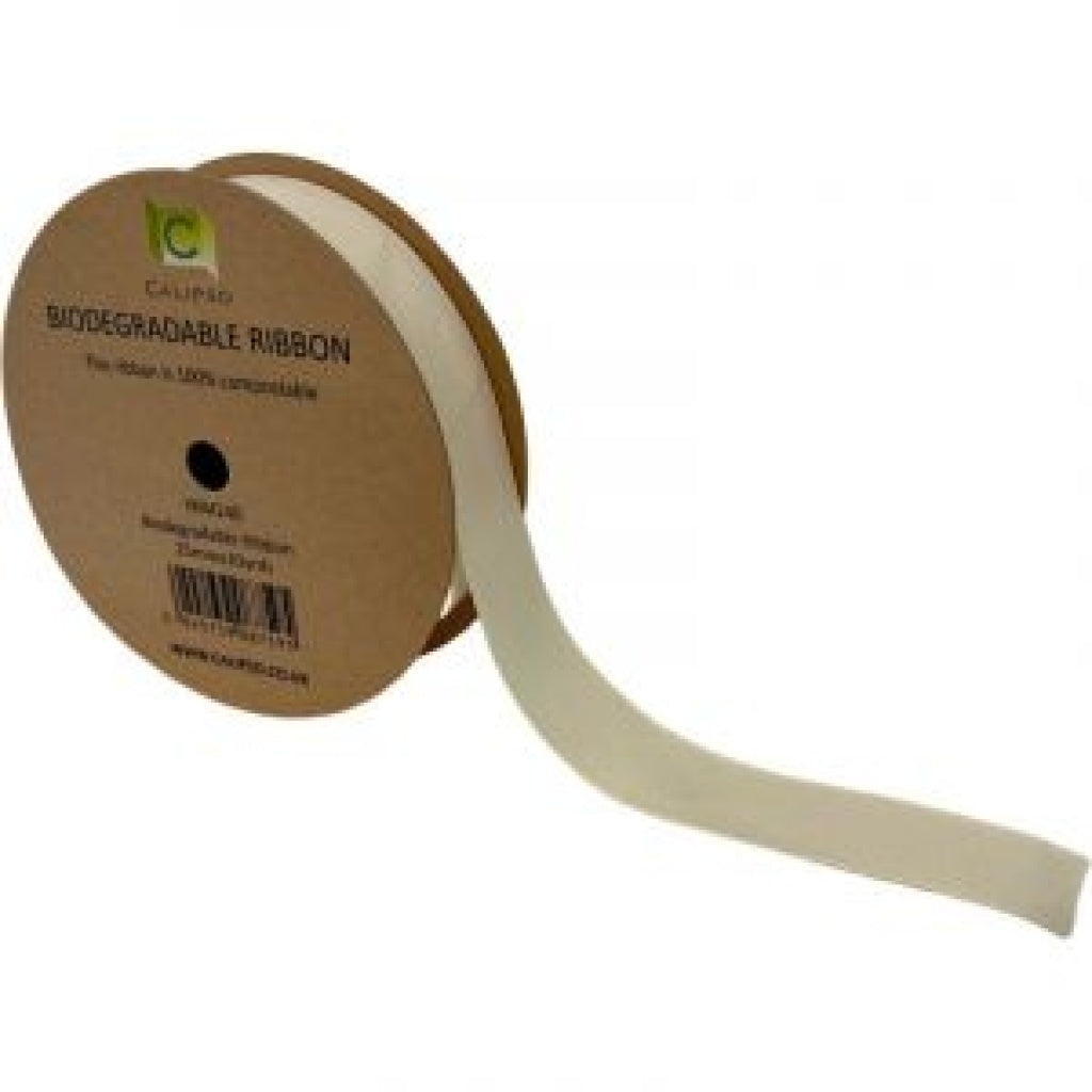 Eco Biodegradable Ribbon | 20 Yards  (Various Widths &amp; Colours Available)