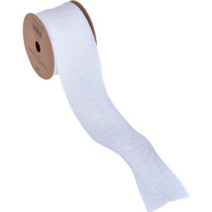 white ruffled edge ribbon wedding florist supplies ribbon