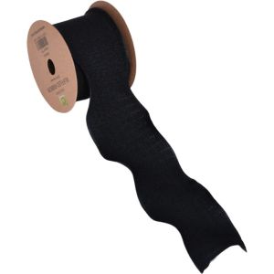 Ribbon - Ruffled Black 40mm x 5yrds – British Flowers direct by Evolve ...