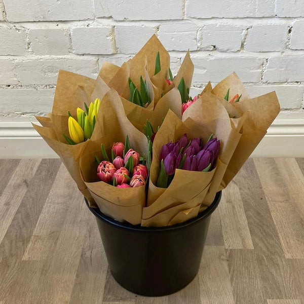 FARM SHOP FLOWERS - Tulip bunches (12 x 8 stems)
