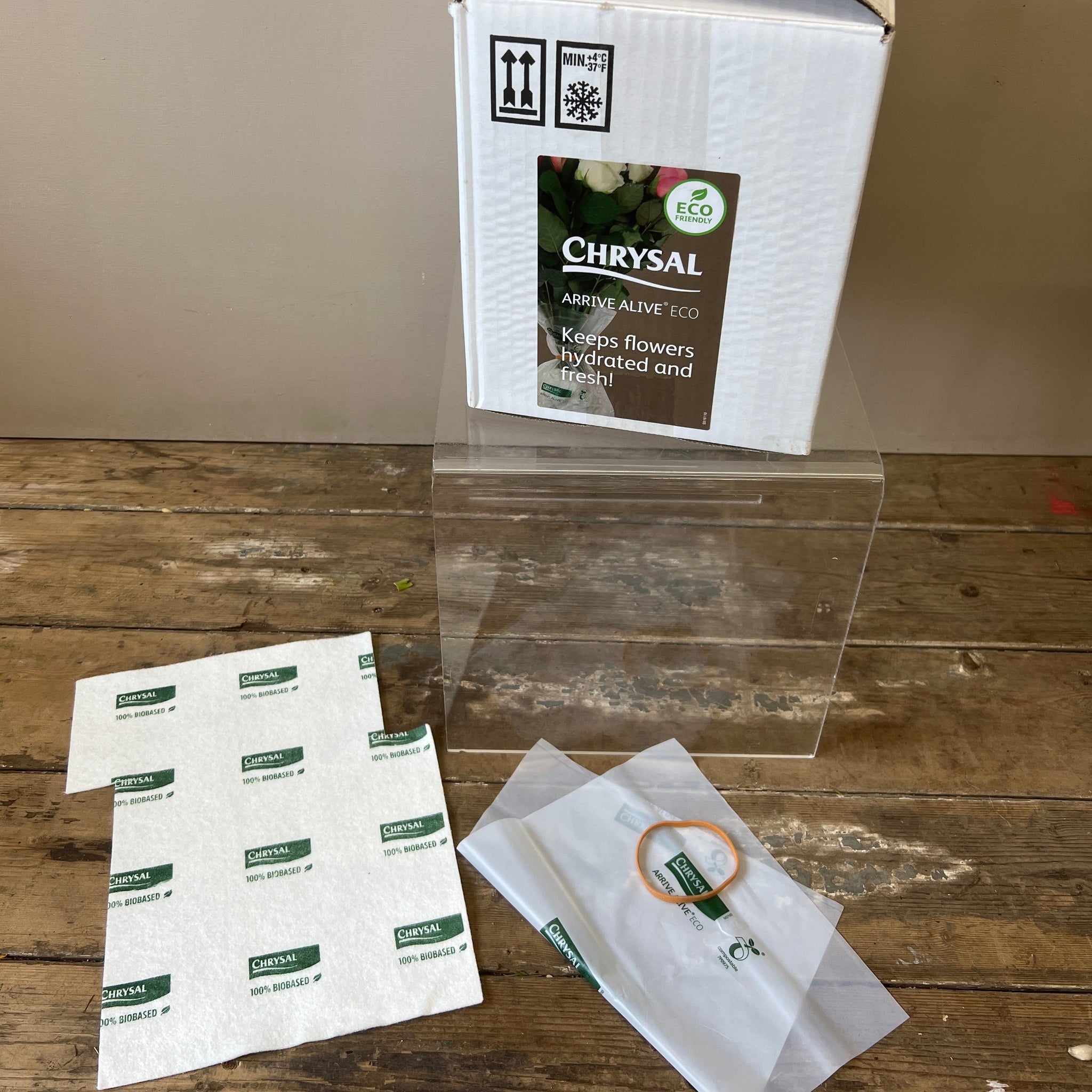 DAC Flower Delivery 新品未開封 Chrysal Arrive Alive® Eco Flower Wrap - (Sample Pack, Kit 50, or