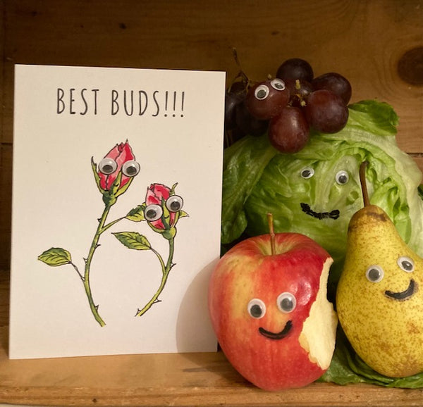 Cards - Folded Googly Eyes - Pack of 12 cards