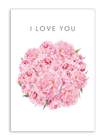 Folded Gift Cards - I Love you - Valentines