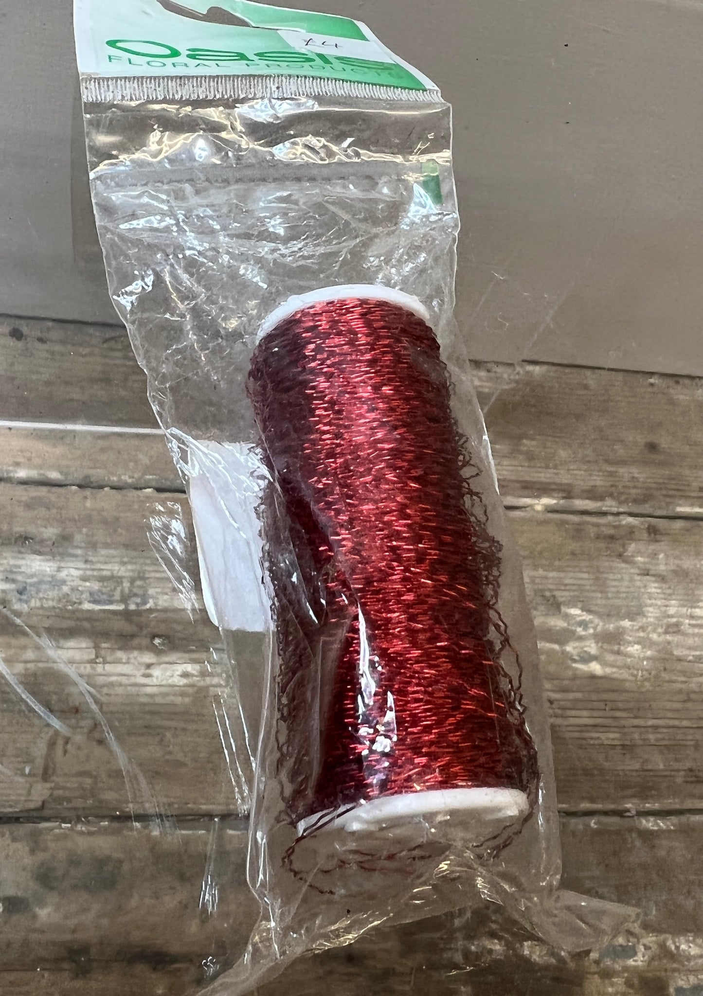 Wire - Bullion wire Reel RED 0.30mm 100g