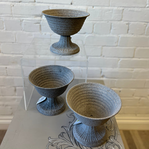 ZINC - footed bowls Sandringham 19.5cm x 16cm