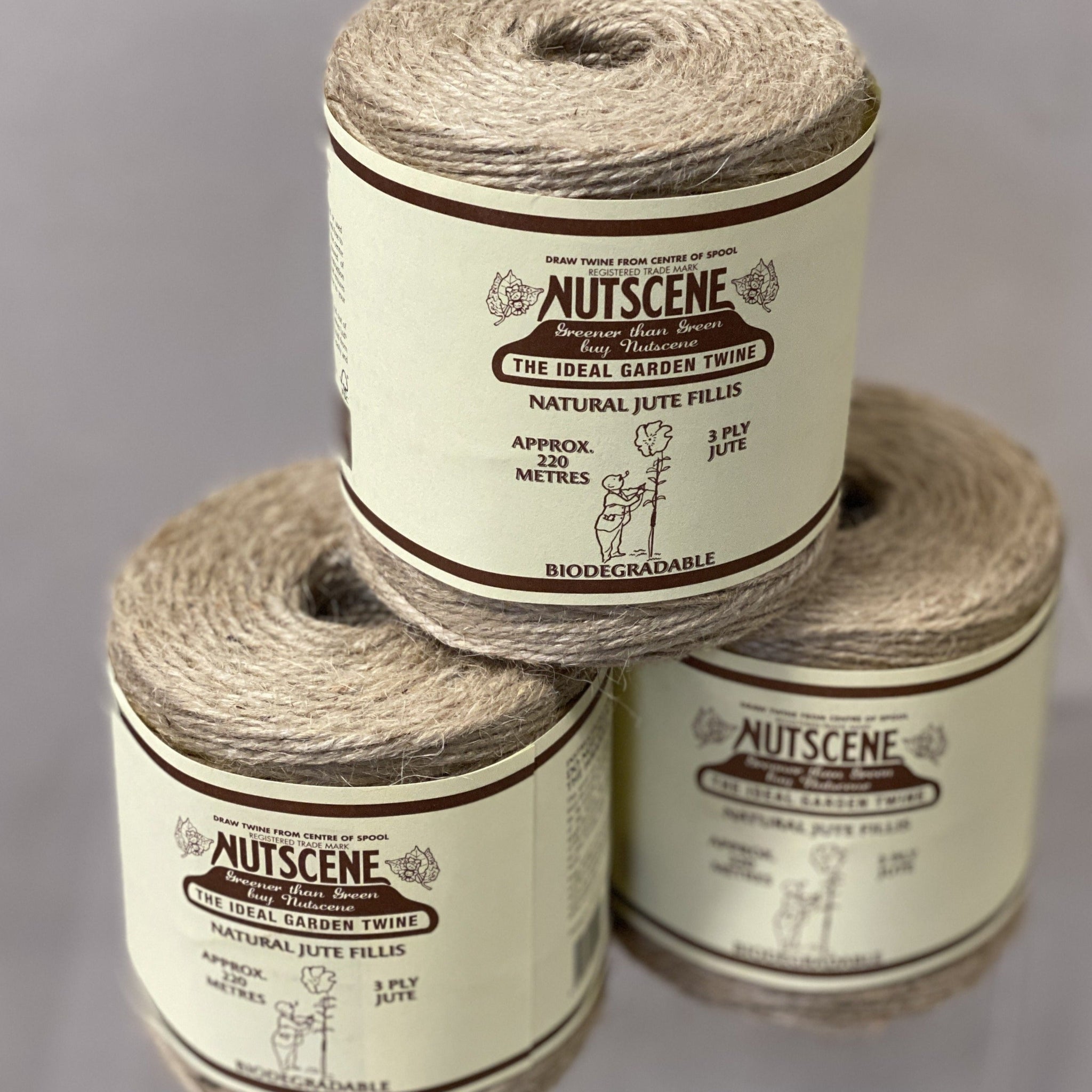 Nutscene Natural Jute Twine Fillis®- 220metres  Jumbo Roll