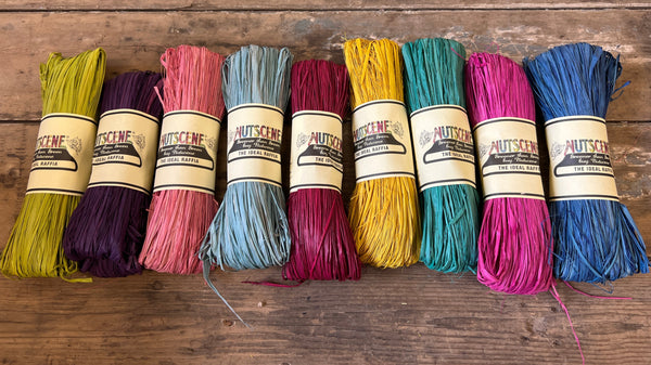 Nutscene Raffia Hanks - Rainbow Fun!