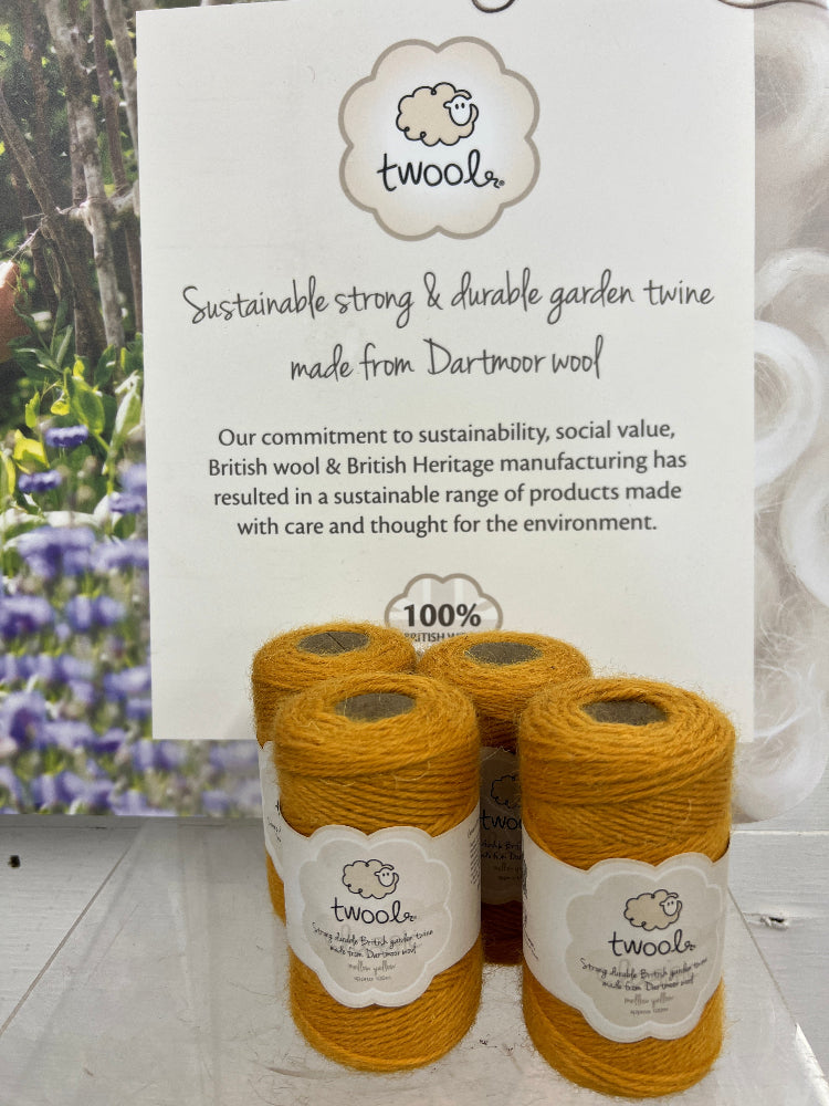 yellow british twool twine