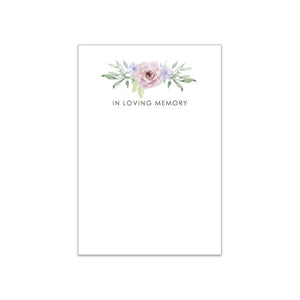 Floral Tribute Cards - Small