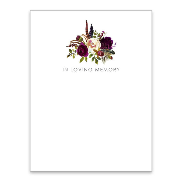 Large Floral Tribute Cards