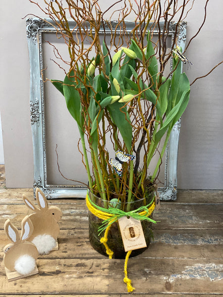 Norfolk-grown yellow tulip bulbs, 10 bulbs, sustainable and long-lasting, ideal for eco-friendly UK-grown floral creations