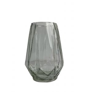 GLASS-Manhattan Vase Clear 12.6*17.7cm