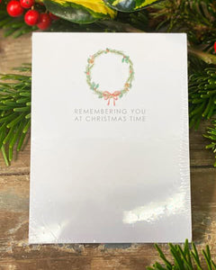 Sympathy Card Large - Christmas Collection - Remembering you at Christmastime