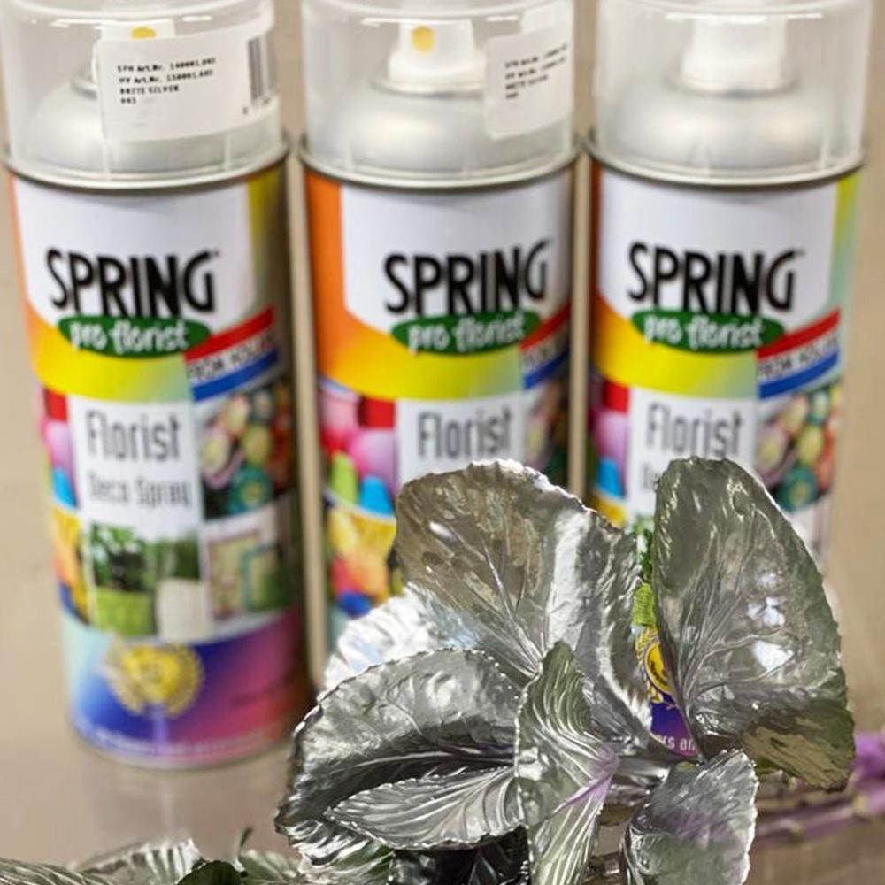 silver paint spray 